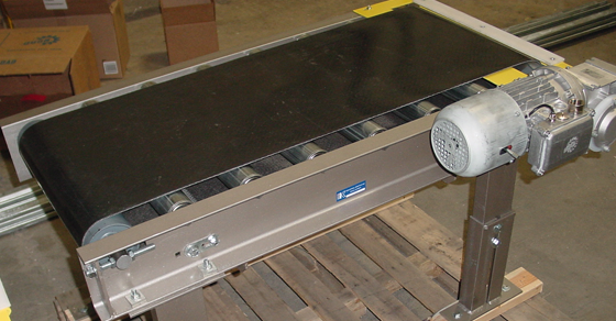 Belt Over Roller Conveyor Manufactured by Industrial Kinetics